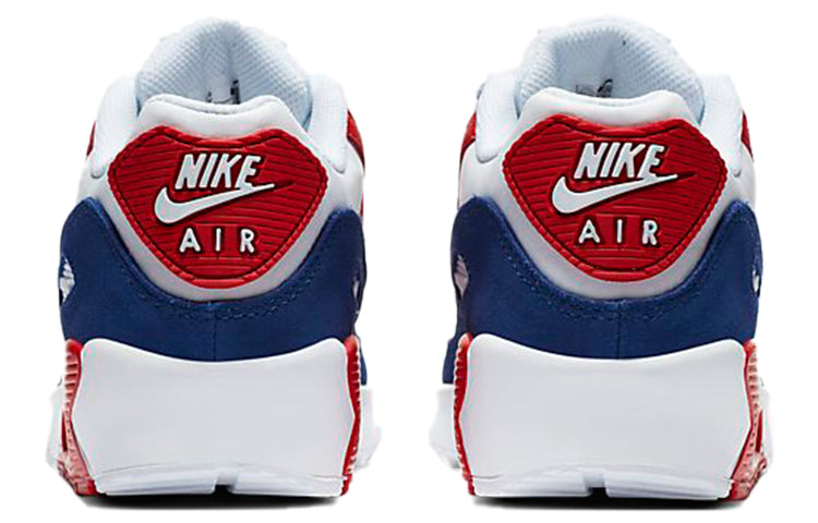 Nike Air Max 90 Leather GS 'USA' White/White/Deep Royal/University Red DA9022-100 KICKSOVER