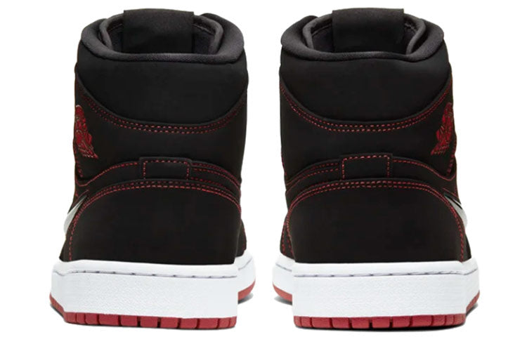 Air Jordan 1 Mid Fearless - Black Gym Red CK5665-062