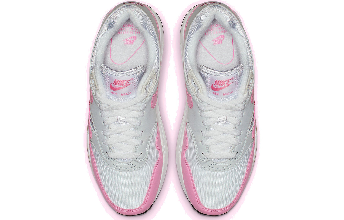 Womens Air Max 1 'Psychic Pink' White/Psychic Pink-Neutral Grey-Black BV1981-101 KICKSOVER