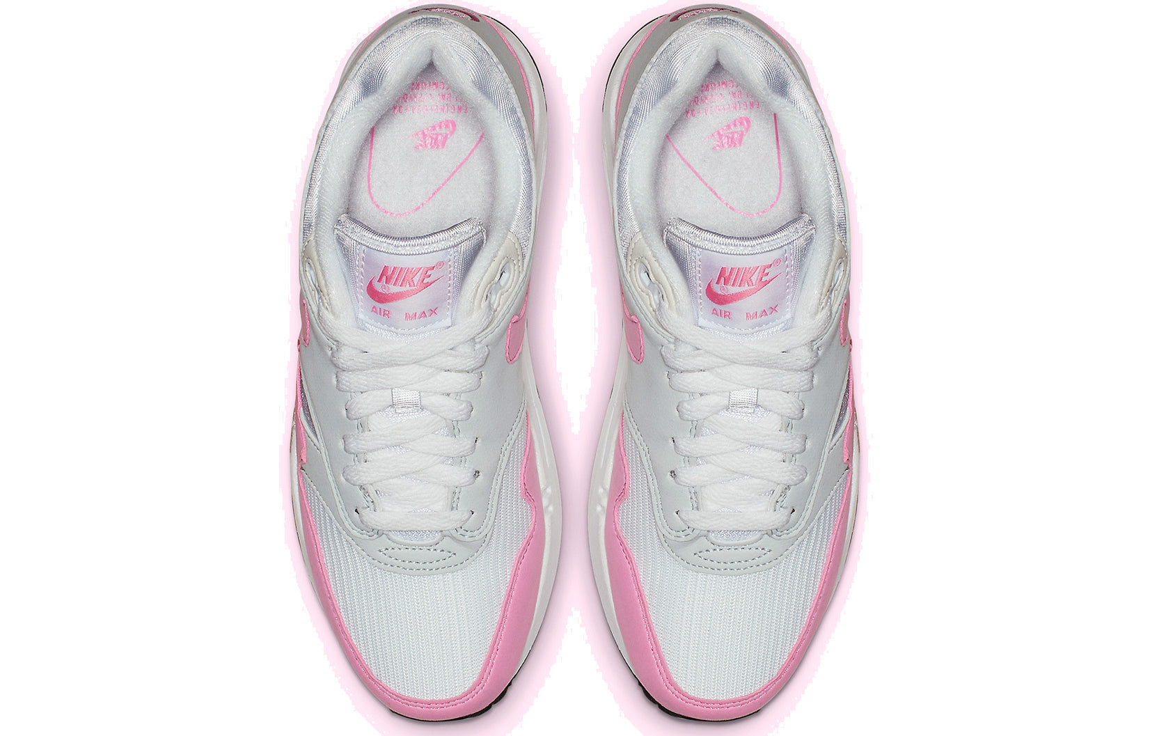 Womens Air Max 1 'Psychic Pink' White/Psychic Pink-Neutral Grey-Black BV1981-101 KICKSOVER