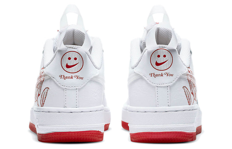 Nike Air Force 1 Low GS 'Bodega Plastic Bag' White/White/University Red CN8534-100 KICKSOVER