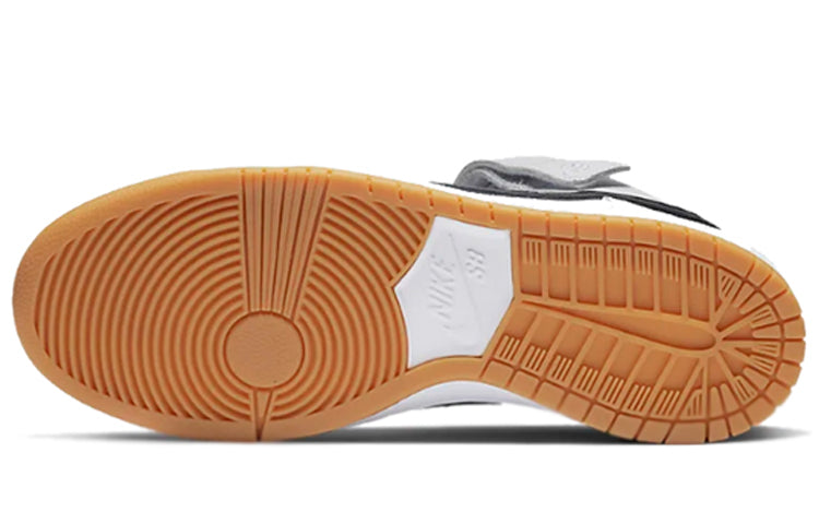 Nike SB Skateboard Dunk Mid Pro ISO Orange Label - White CD6754-100 sneakmarks