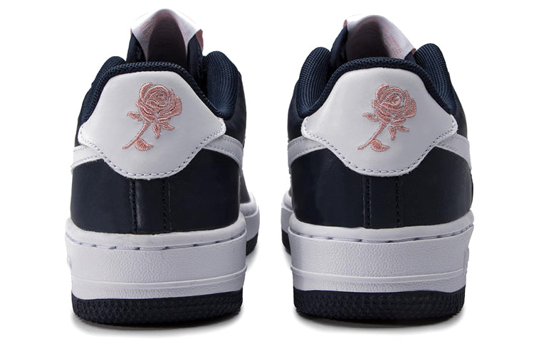 Nike Air Force 1 Low GS 'Valentine's Day - Obsidian' Obsidian/Obsidian/White/Bleached Coral BQ6980-400 KICKSOVER