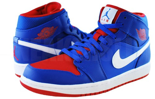 Air Jordan 1 Mid Game Royal Gym Red 554724-407