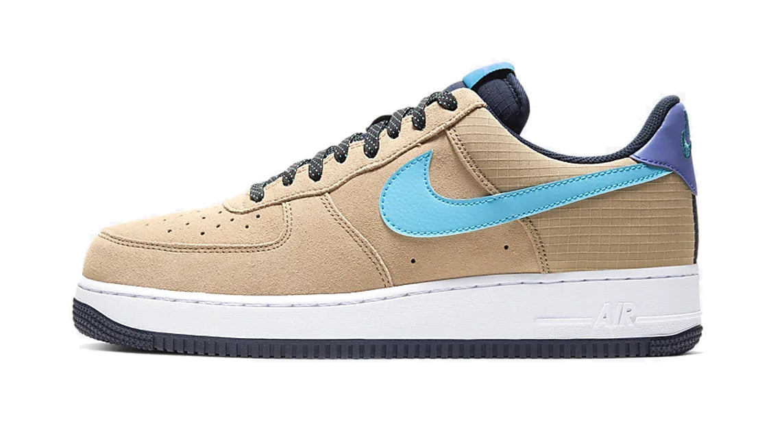 Nike Air Force 1 Low 'Khaki ACG' Khaki/Persian Violet/Bright Teal/Blue Fury CD0887-201 KICKSOVER