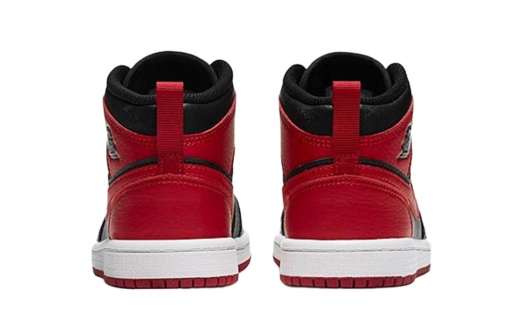 Air Jordan 1 Mid PS 'Banned' Black/University Red/Black/White 640734-074