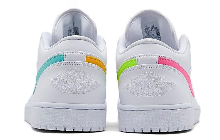 Air Jordan 1 Low 'White Multi-Color' White/Multi-Color/Light Aqua CW7033-100