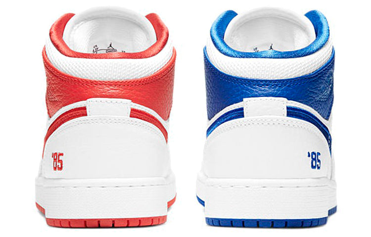 Air Jordan 1 Mid 85 GS White Red Blue DH0200-100