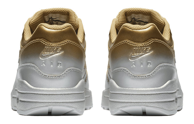 Nike Womens Air Max 1 LX 'Metallic Gold Platinum' Metallic Gold/Flat Gold/White/Metallic Platinum 917691-700 KICKSOVER