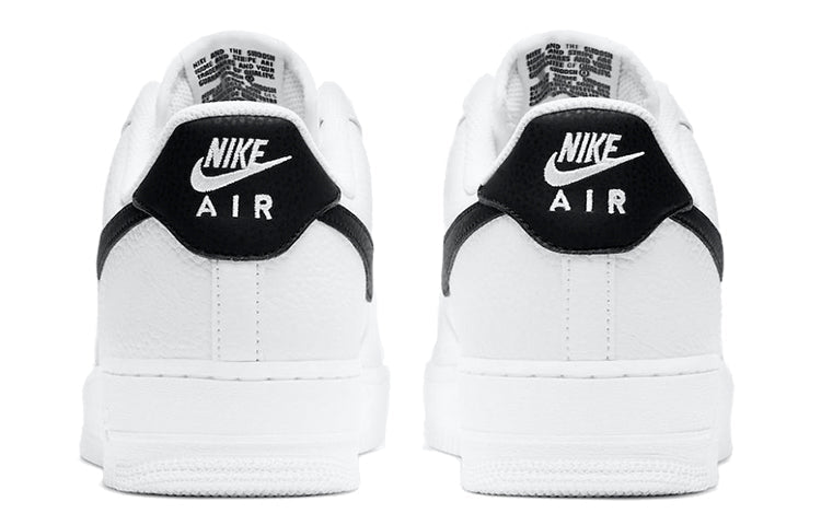 Nike Air Force 1 Low White and Black White Black Pebbled Leather CT2302-100 KICKSOVER