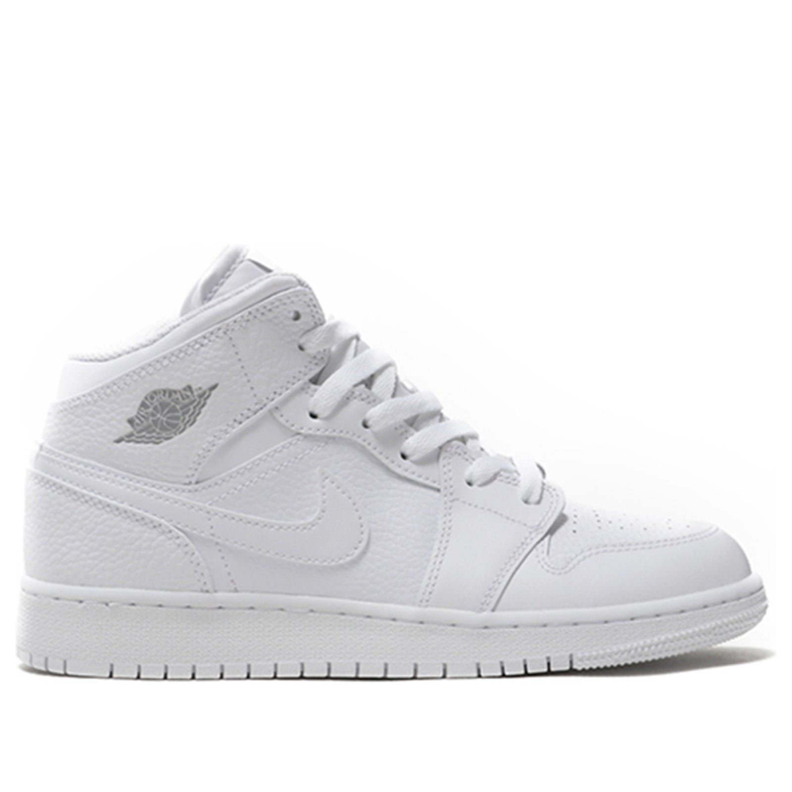 Air Jordan 1 Mid GS White Pure Platinum 554725-109