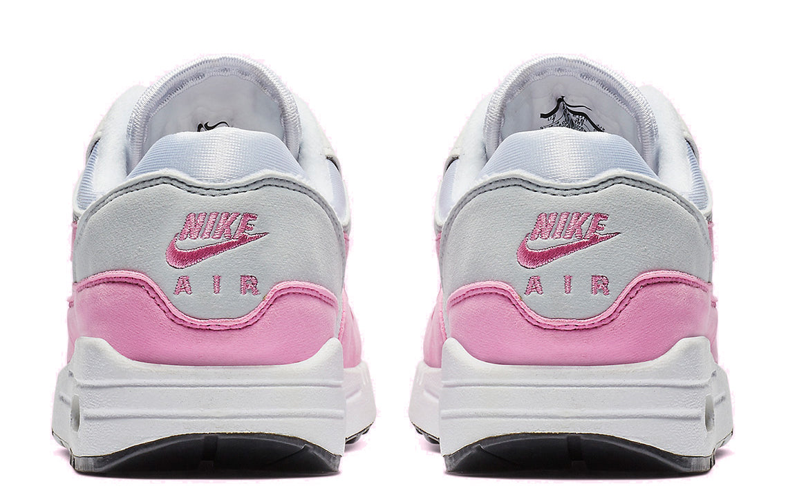 Womens Air Max 1 'Psychic Pink' White/Psychic Pink-Neutral Grey-Black BV1981-101 KICKSOVER