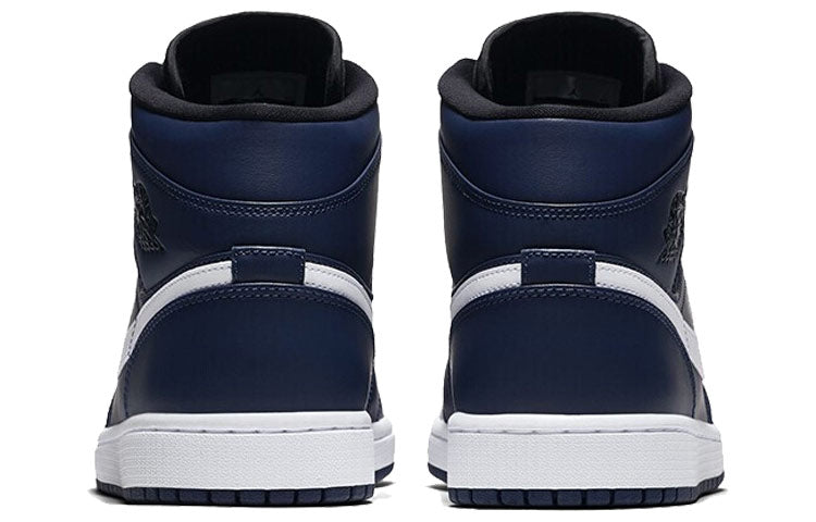 Air Jordan 1 Mid Obsidian White 554724-401