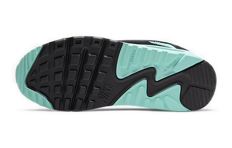 Nike Air Max 90 Leather'Hyper Turquoise' GS White/Particle Grey/Hyper Turquoise/Black CD6864-102 KICKSOVER