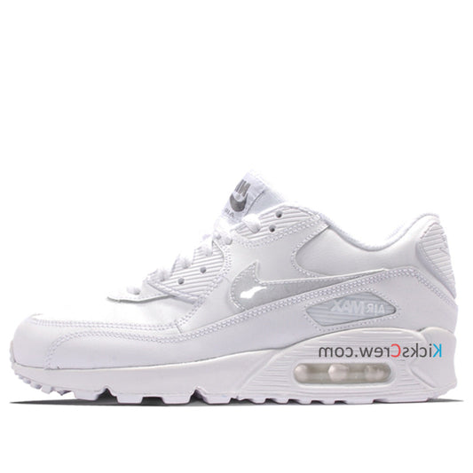 Nike Air Max 90 LTR Leather GS White Cool Grey 724821-100