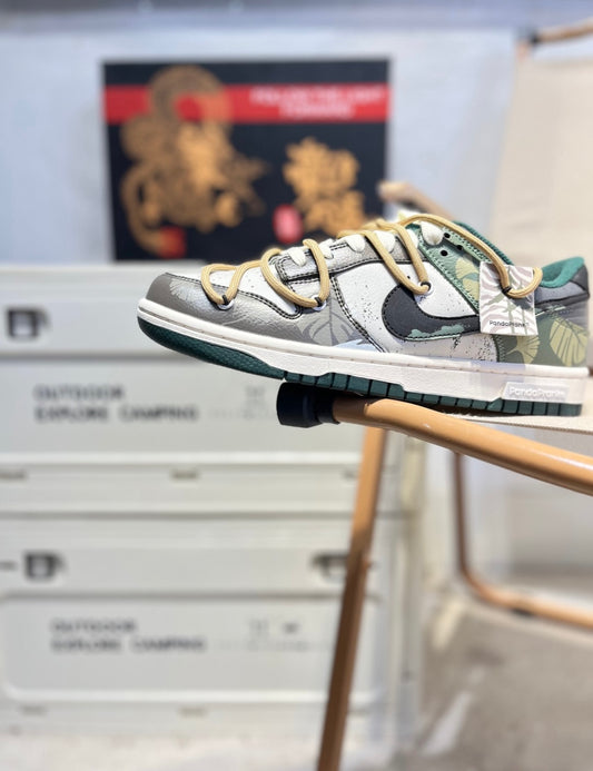 Nike SB Dunk Low "Panda Prank" Green Botanical Leaf QS7021906
