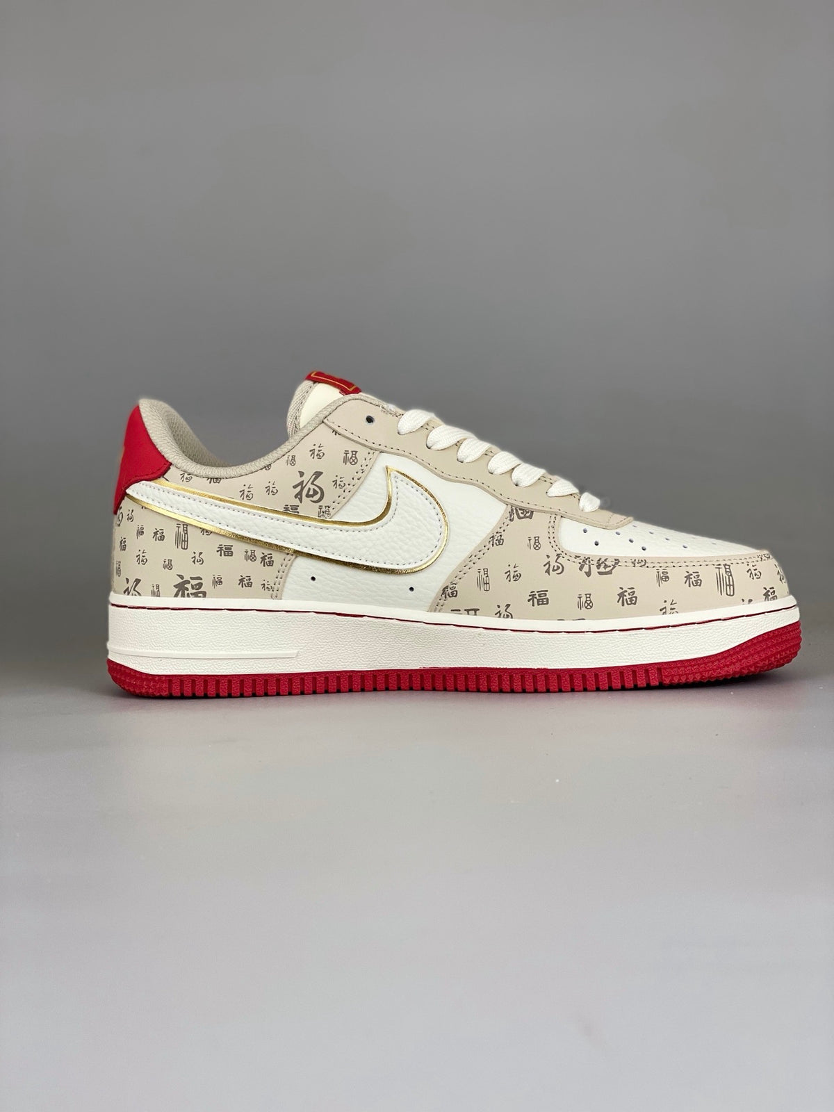 NIke Air Force 1 '07 Low  'Year of the Horse' Beige Red NH0601-502