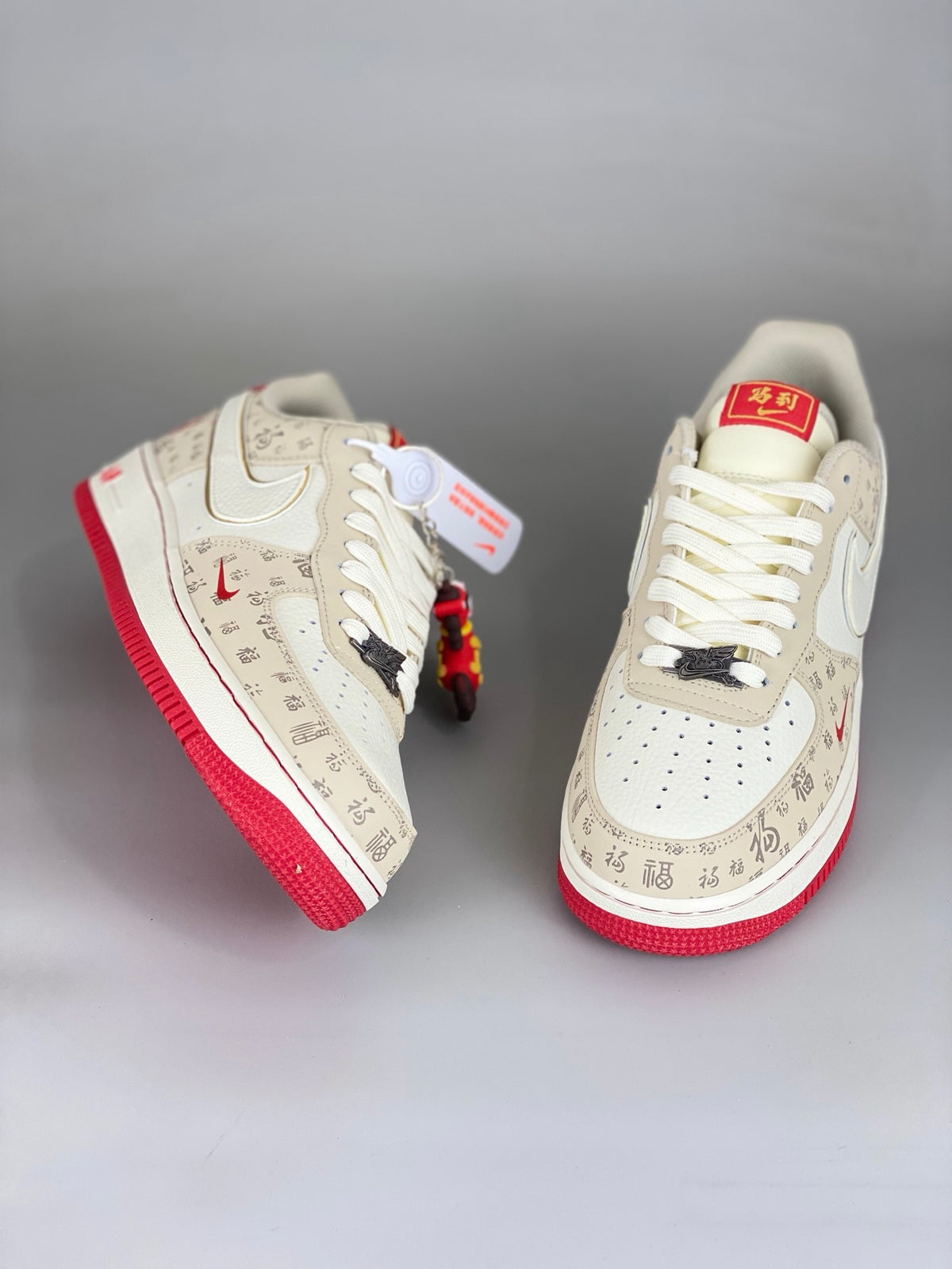 NIke Air Force 1 '07 Low  'Year of the Horse' Beige Red NH0601-502