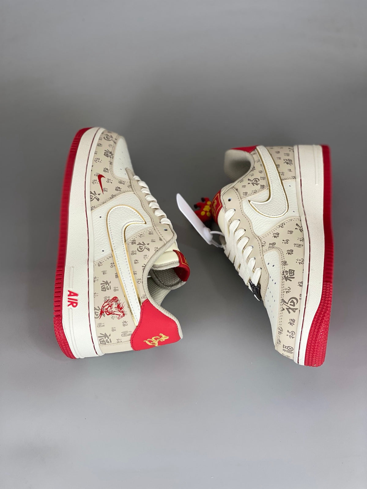 NIke Air Force 1 '07 Low  'Year of the Horse' Beige Red NH0601-502
