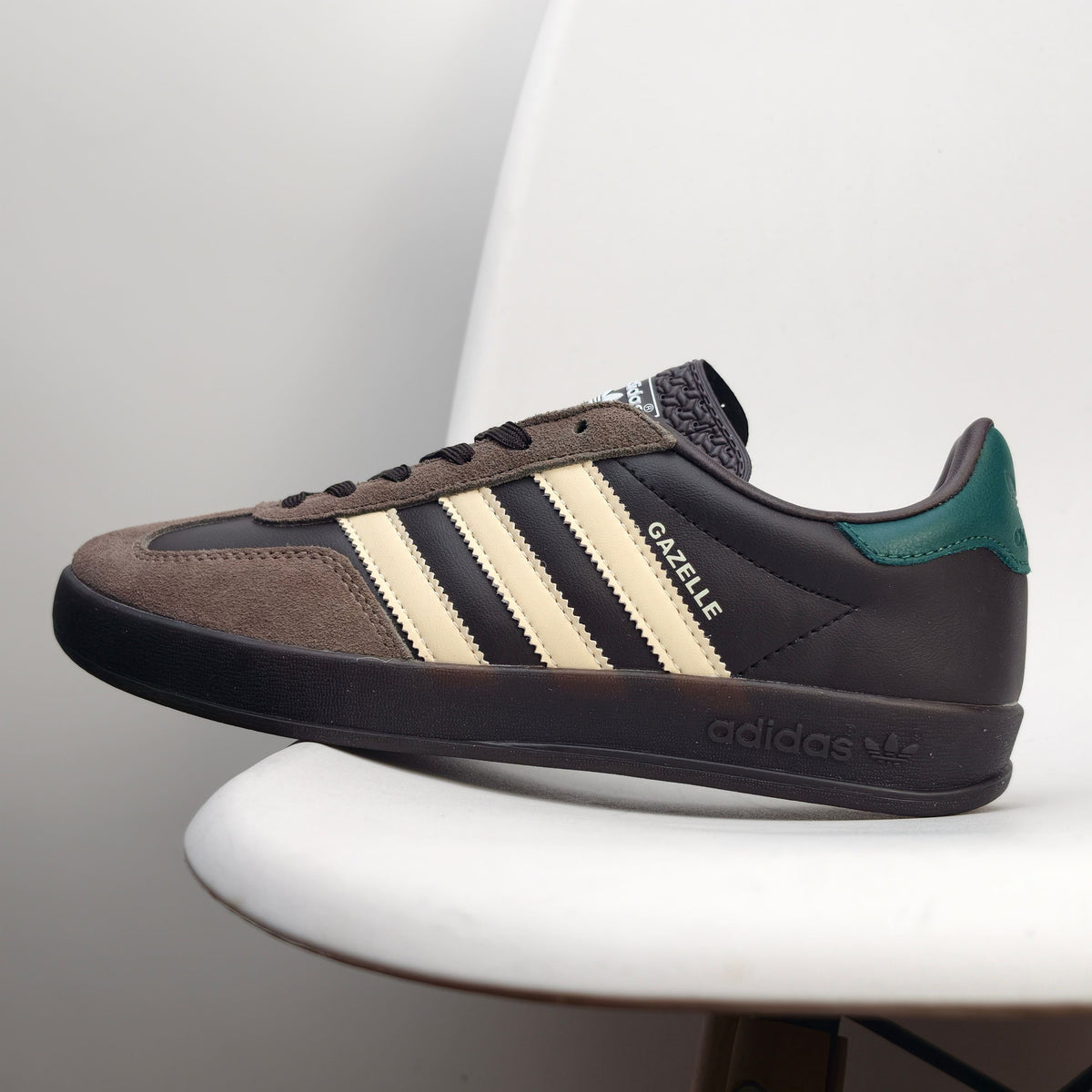 Adidas Originals Gazelle Indoor  Leather 'Black Brown Green' IH0374