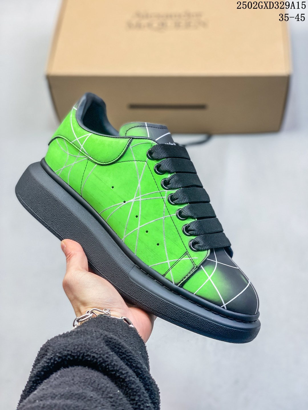 Alexander McQueen Oversized Sneakers Green 02GXD329A15