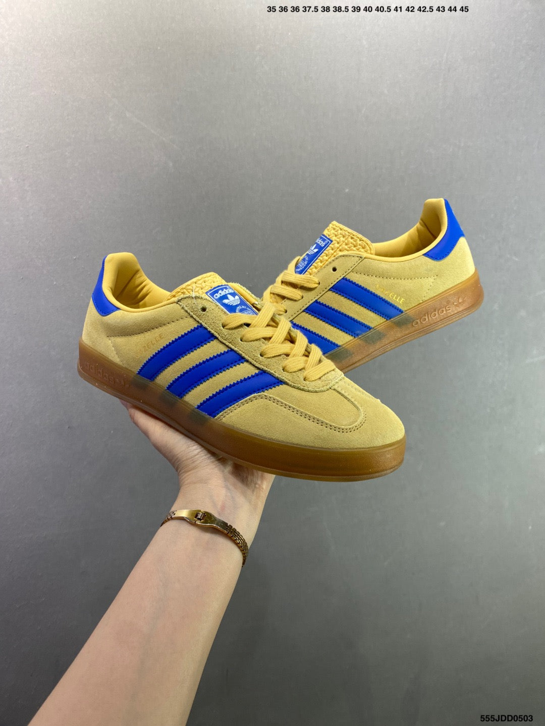 Adidas Originals Gazelle Indoor Yellow-Blue JI2717