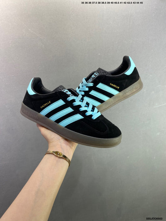Adidas Originals Gazelle Indoor Black-Blue JI2717