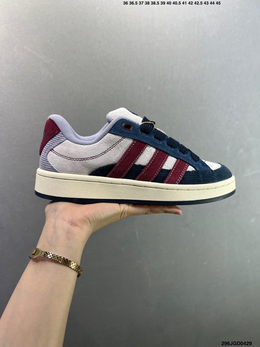 Adidas Originals Campus 00s  "Dash Gray Collegiate Burgundy" JR8054