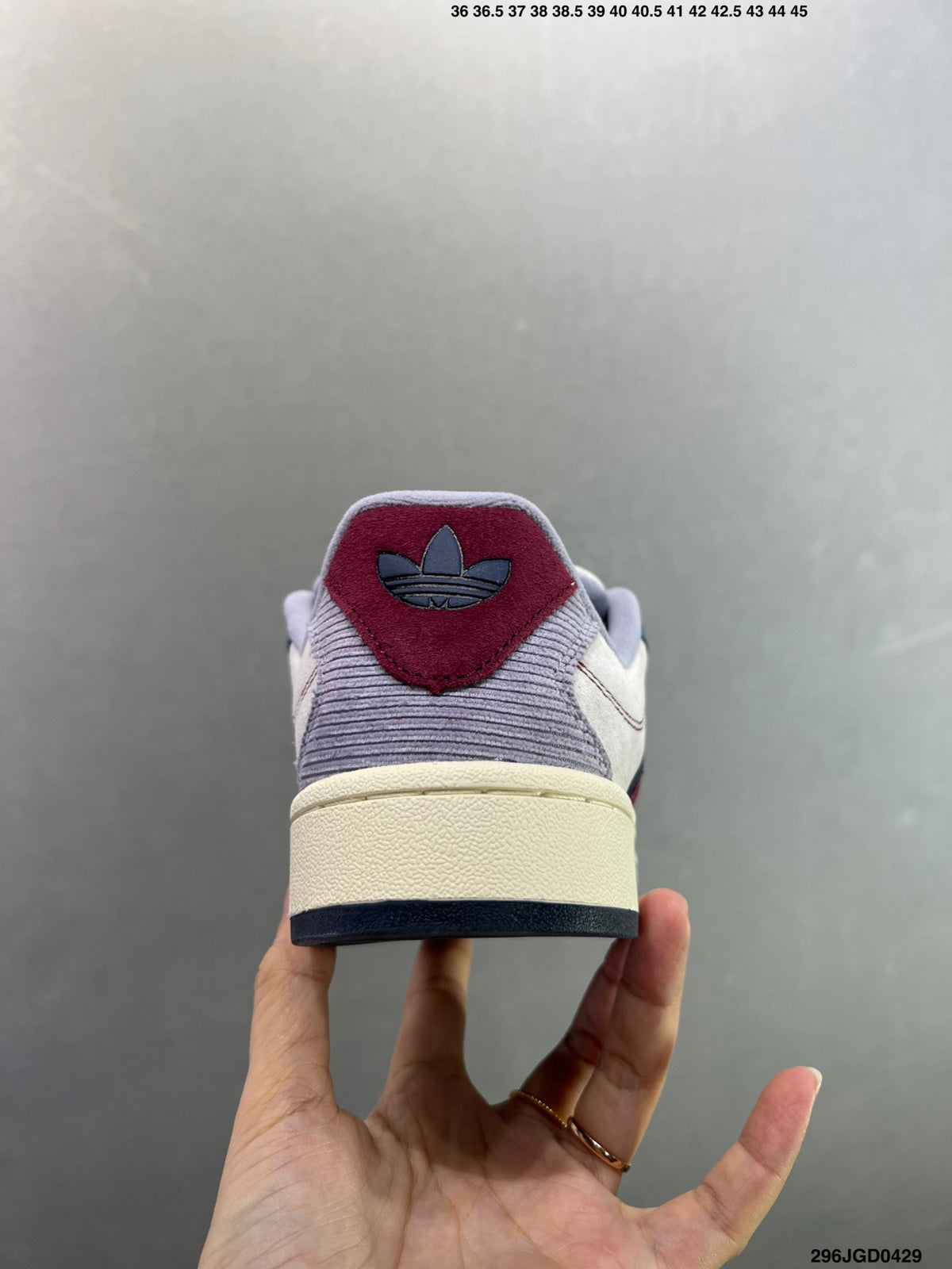 Adidas Originals Campus 00s  "Dash Gray Collegiate Burgundy" JR8054