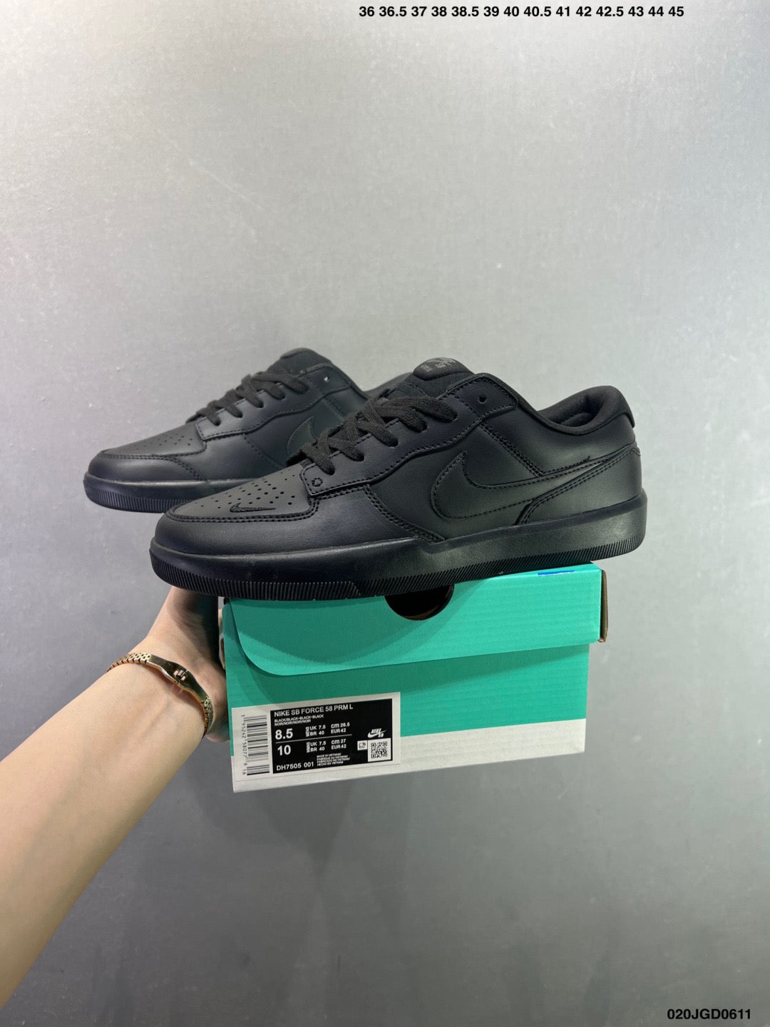 Nike SB Force 58  Premium "Triple Black" DV5477-188