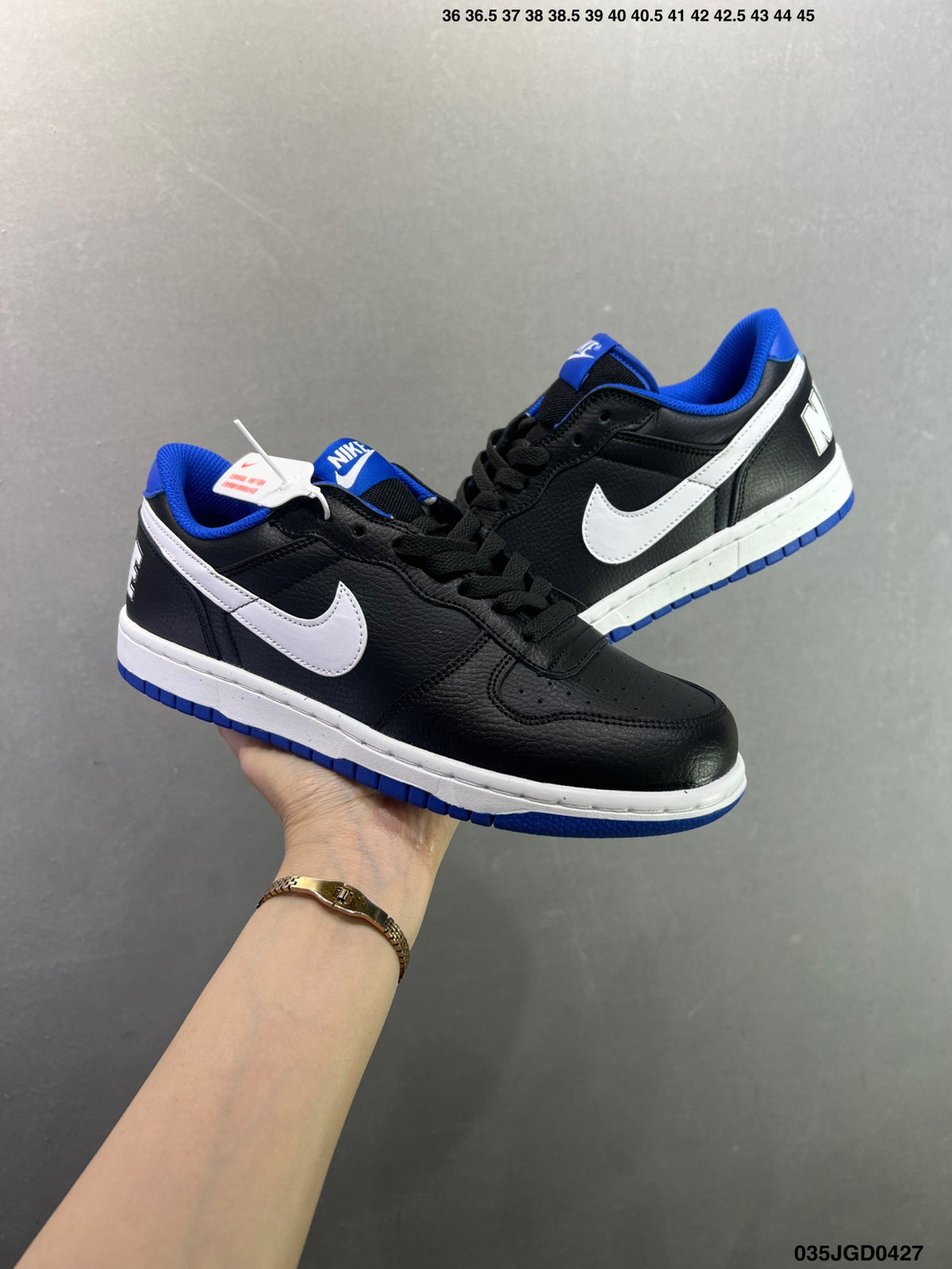 NIKE BIG LOW Black-Blue 355152