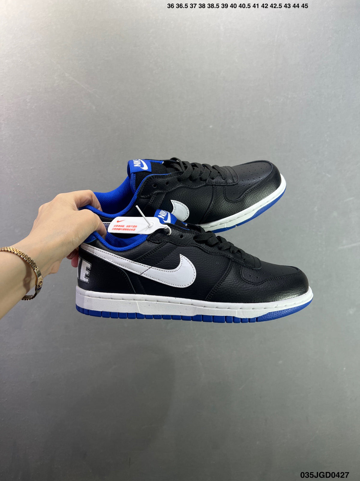NIKE BIG LOW Black-Blue 355152