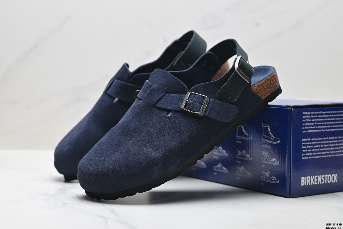 Birkenstock Boston Shearling Navy-Blue  1128287