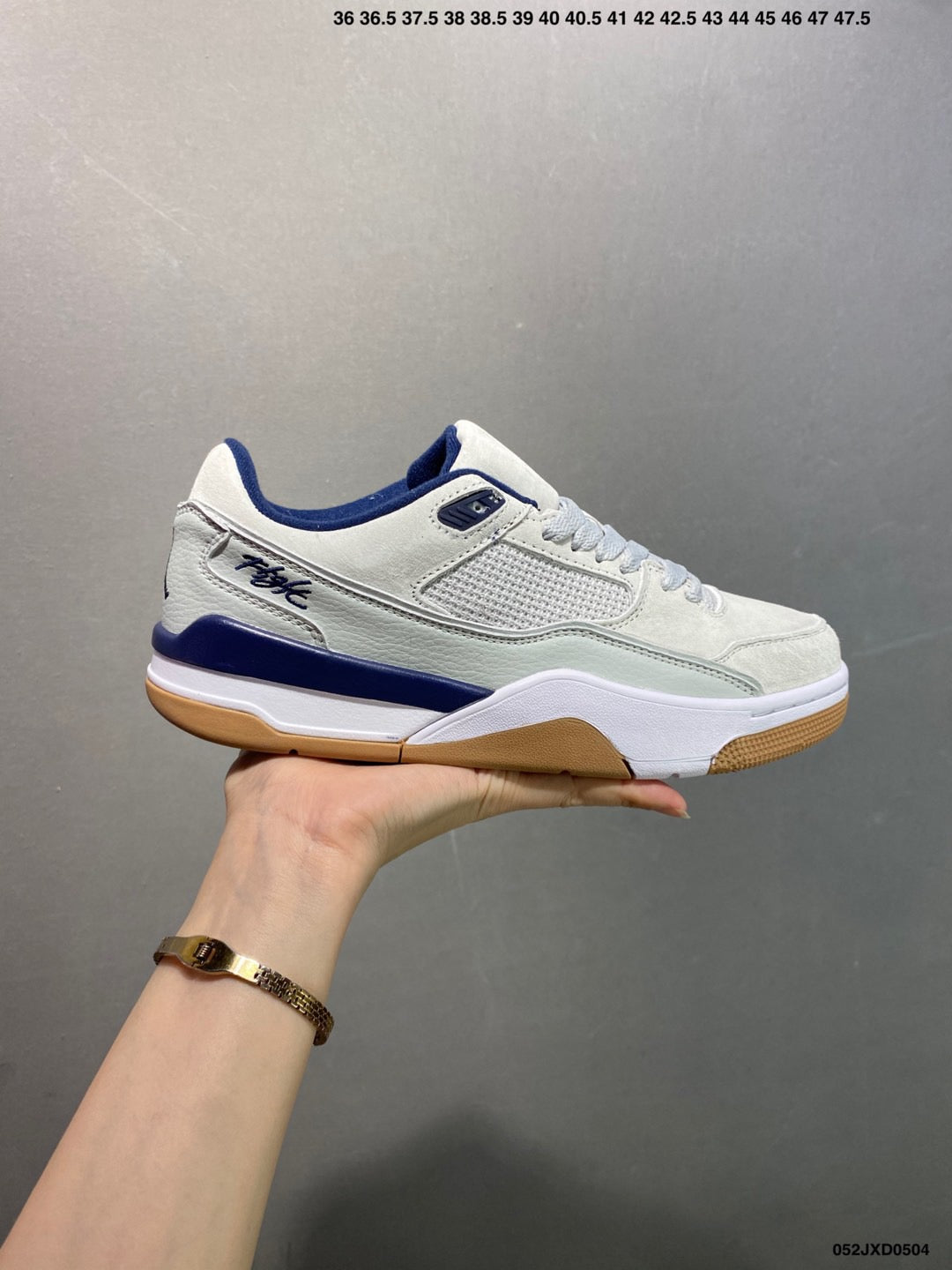Air Jordan Flight Court 'Neutral Grey Midnight Navy Gum' HF3255-003