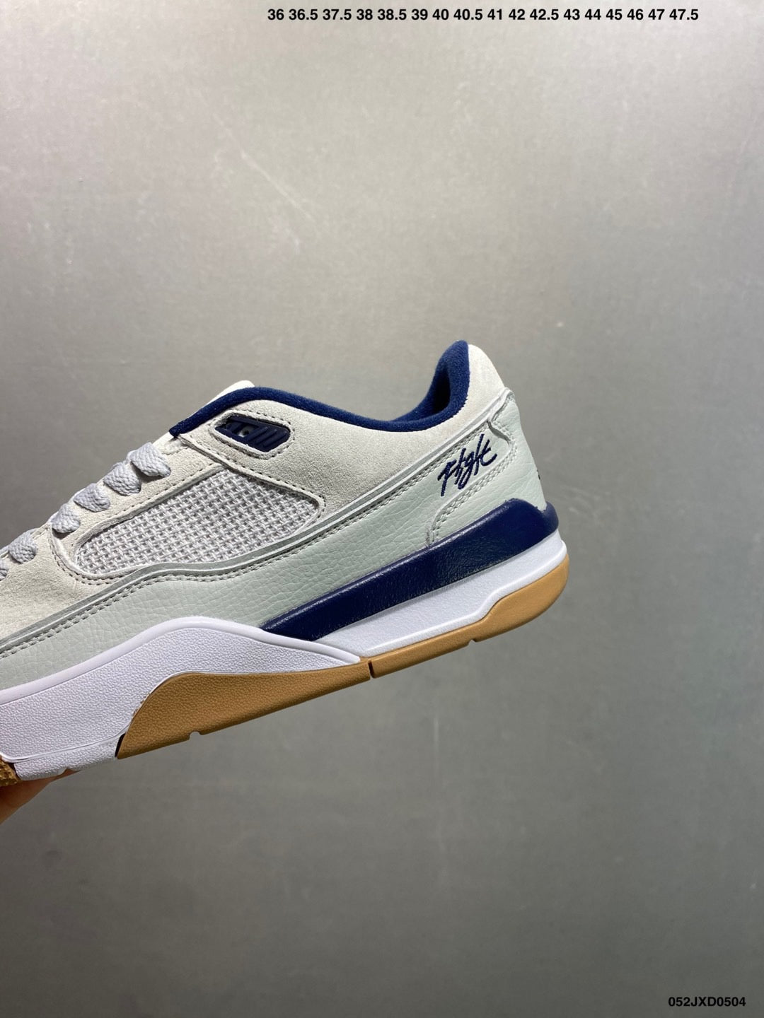 Air Jordan Flight Court 'Neutral Grey Midnight Navy Gum' HF3255-003