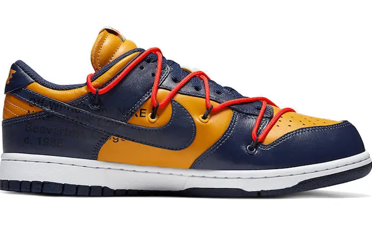 Nike Dunk Low LTHR OW Off-White - Michigan CT0856-700