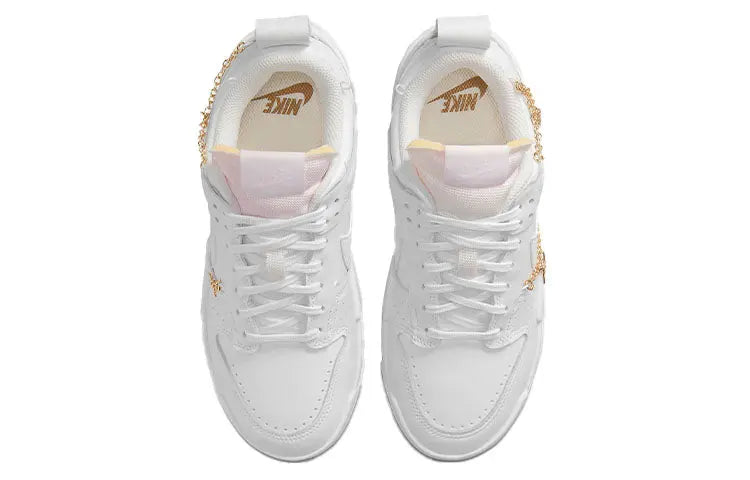 Nike Womens WMNS Dunk Low Disrupt White Metallic Gold DO5219-111