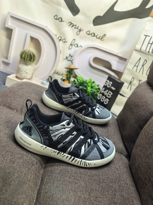 Adidas CLIMACOOL BOAT LACE  GRAPHIC Black Grey DS-666D