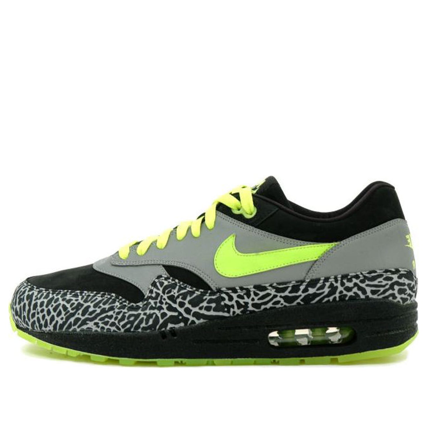 Nike DJ Clark Kent x Air Max 1 Premium '112 Pack' Black/Neon Yellow/Metallic Silver 330159-071 KICKSOVER