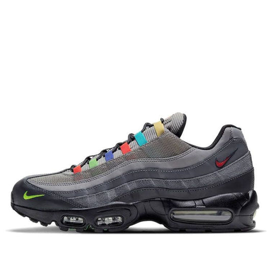 Nike Air Max 95 'Evolution of Icons' Light Charcoal/Black/Lemon Venom/University Red CW6575-001 sneakmarks