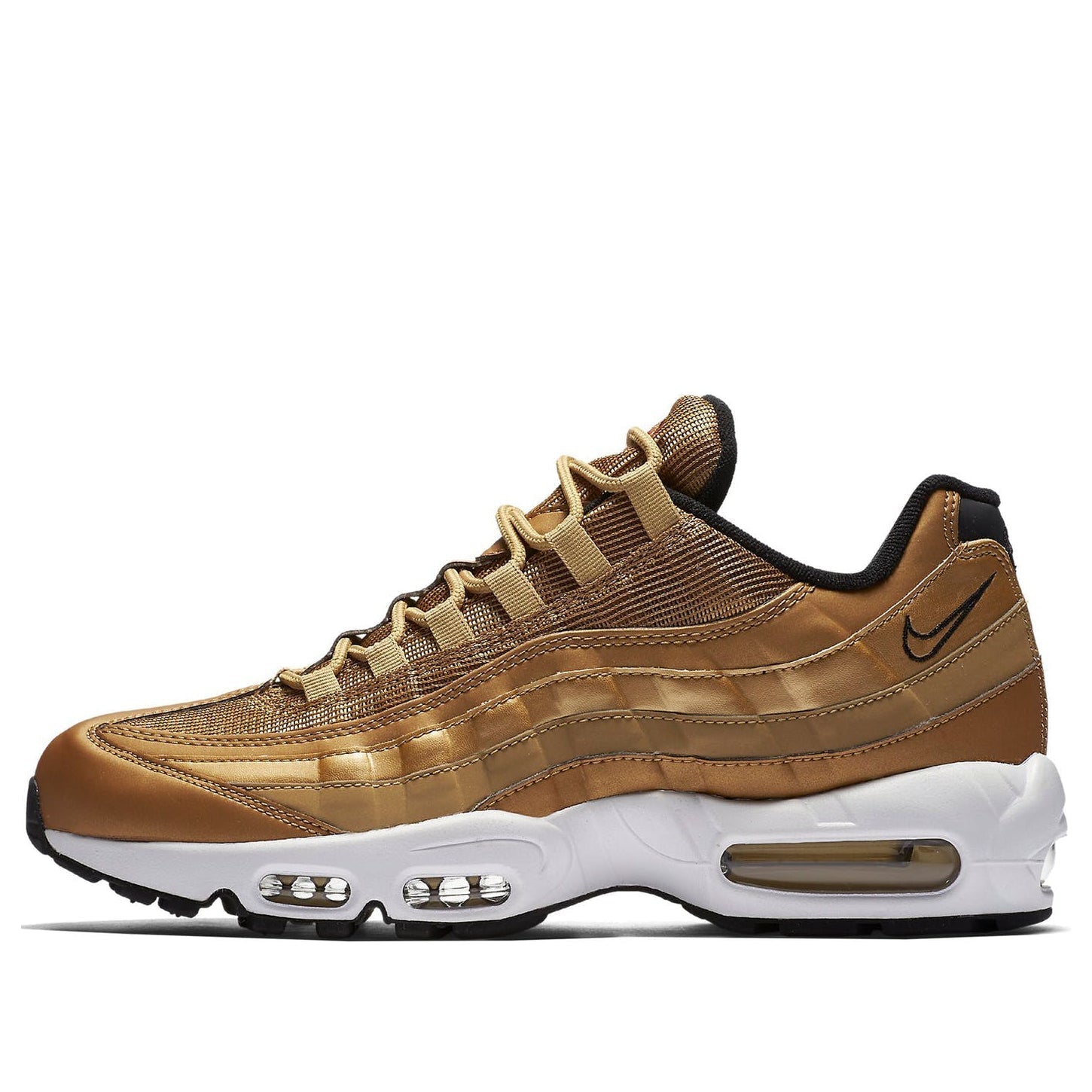 Nike Air Max 95 QS 'Metallic Gold' Metallic Gold/Varsity Red-White-Black 918359-700 sneakmarks