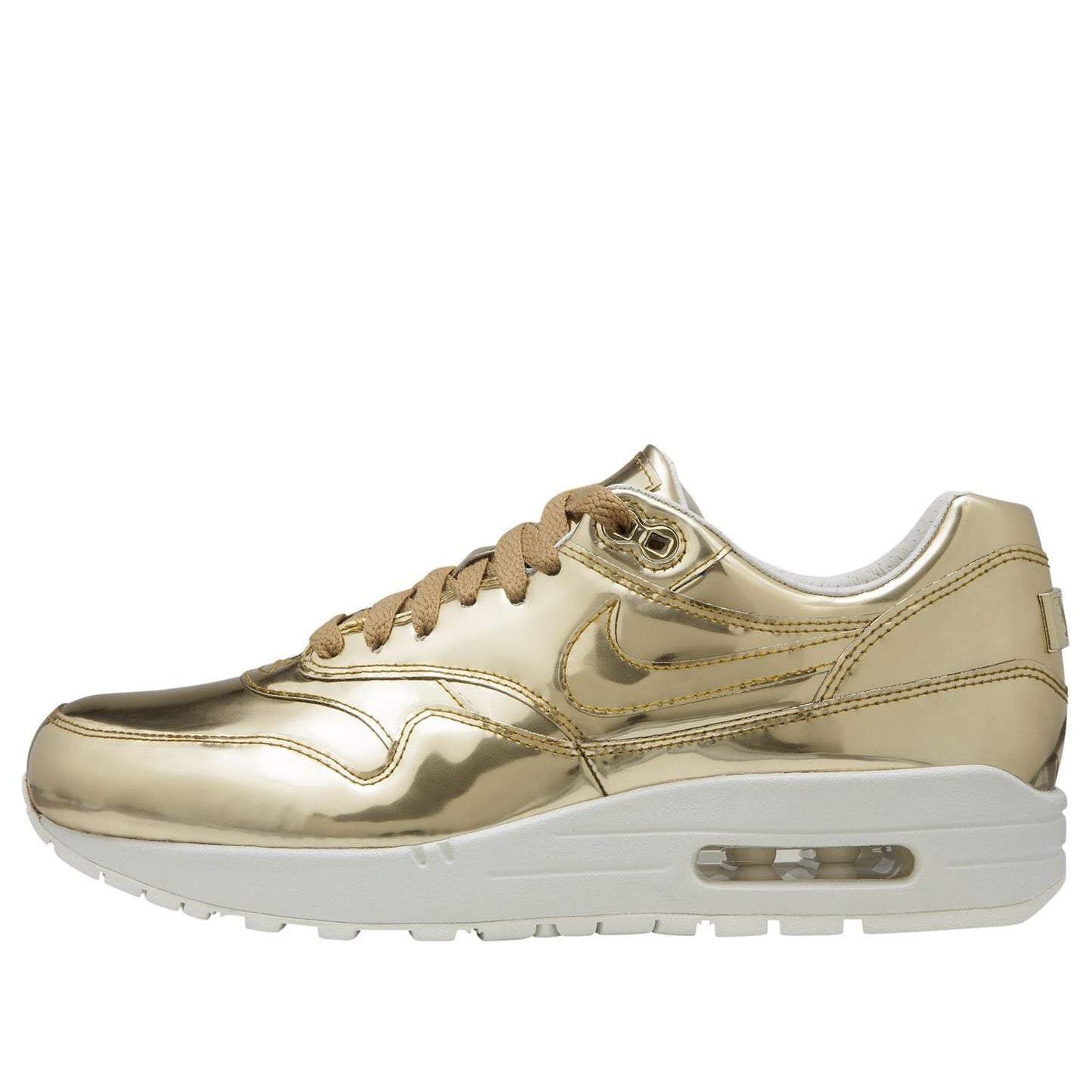 Nike Womens Air Max 1 SP Liquid Metal - Metallic Gold 616170-700 KICKSOVER