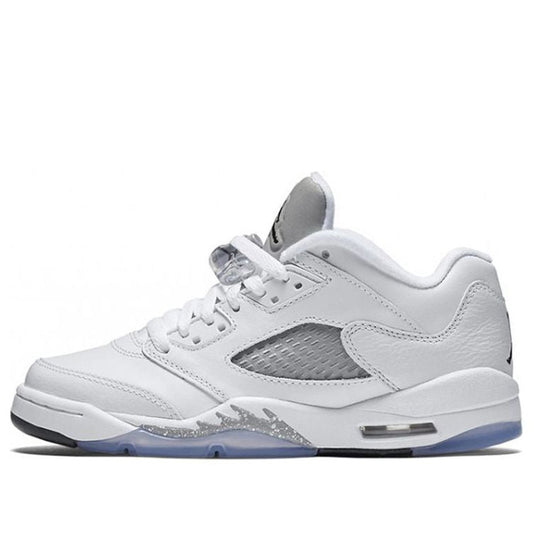 Air Jordan 5 Retro Low GG White Metallic Silver 819172-122