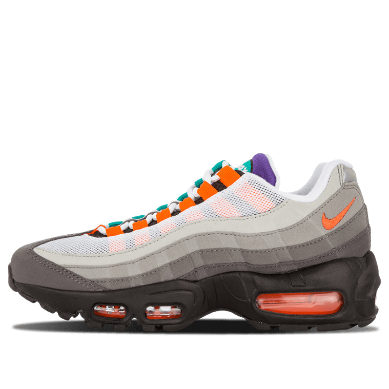 Nike Air Max 95 OG QS GS 'Greedy' Black/Volt-Safety Orange 810375-078 sneakmarks