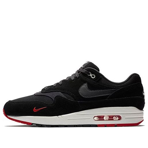 Nike Air Max 1 Premium 'Bred' Black/Oil Grey/University Red 875844-007 KICKSOVER