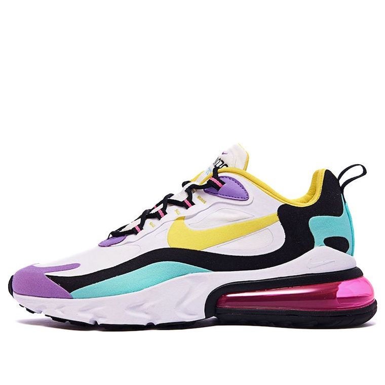 Nike Womens Air Max 270 React White Dynamic Yellow AT6174-101 KICKSOVER