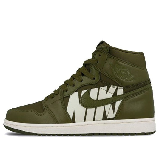 Air Jordan 1 Retro High OG Swoosh - Olive 555088-300