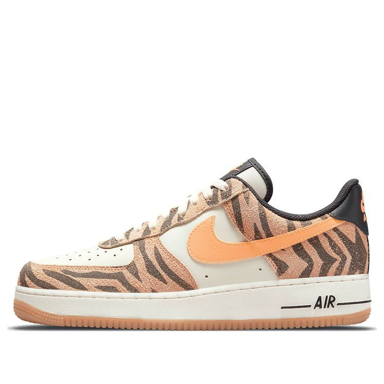 Nike Air Force 1 Low Premium 'Daktari Stripes' Coconut Milk/Atomic Orange/Fuel Orange DJ6192-100 KICKSOVER