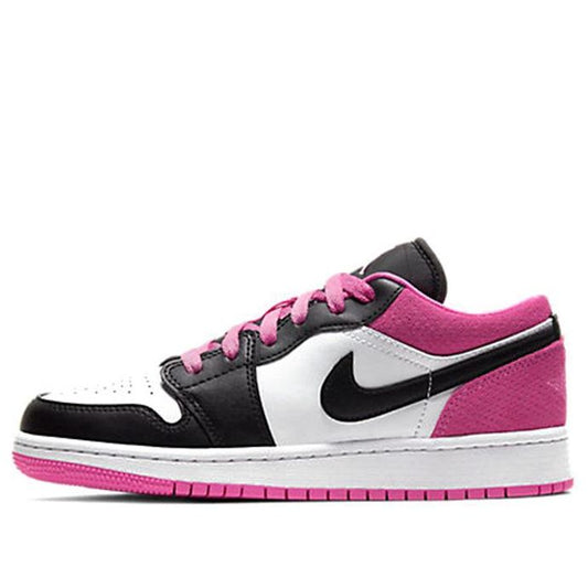 Air Jordan 1 Low SE GS 'Black Active Fuchsia' Black/Black/Active Fuchsia CT1564-005