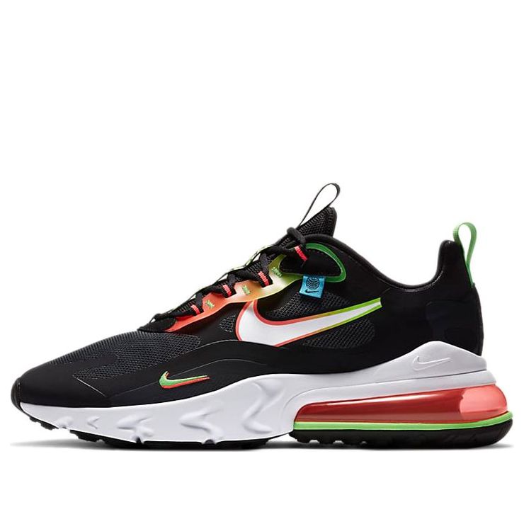 Nike Air Max 270 React 'Worldwide Pack - Black' Black/Green Strike/Flash Crimson/White CK6457-001 KICKSOVER